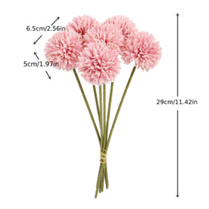 TM Cake Supplies Artificial Chrysanthemum in Pink - Single Stem, pink artificial flower with multiple fluffy petals measuring 6.5 cm in diameter, 29 cm in height, ideal for cake decorating and floral arrangements. TM Cake Supplies Artificial Chrysanthemum in Pink - Single Stem, pink artificial flower with multiple fluffy petals measuring 6.5 cm in diameter, 29 cm in height, ideal for cake decorating and floral arrangements.
