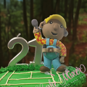 Gumpaste Bob The Builder Figurine Gumpaste Bob The Builder Figurine