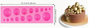 Half Sphere Multi Size Silicone Mould 16 Cavity Half Sphere Multi Size Silicone Mould 16 Cavity