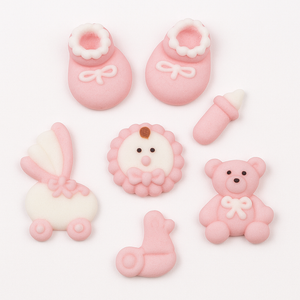 Baby Shower Cupcake Toppers - Set of 6 Pink Baby Shower Cupcake Toppers - Set of 6 Pink