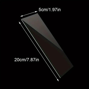TM Cake Supplies Acrylic Cake Scraper – Tall Smoothing Tool, diagram showing dimensions of 20cm by 5cm for cake smoothing and decorating. TM Cake Supplies Acrylic Cake Scraper – Tall Smoothing Tool, diagram showing dimensions of 20cm by 5cm for cake smoothing and decorating.