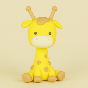 Soft Clay Giraffe Cake Topper Soft Clay Giraffe Cake Topper
