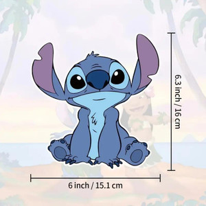 TM Cake Supplies Lilo & Stitch Cake Topper Set – Happy Birthday Theme, adorable Stitch character cake topper measuring 6 inches wide and 6.3 inches tall. TM Cake Supplies Lilo & Stitch Cake Topper Set – Happy Birthday Theme, adorable Stitch character cake topper measuring 6 inches wide and 6.3 inches tall.