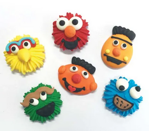 Sesame Street Edible Cupcake Toppers x6 Sesame Street Edible Cupcake Toppers x6