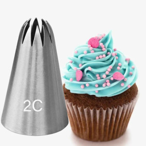 Piping Tip #2C – Open Star Icing Nozzle Piping Tip #2C – Open Star Icing Nozzle