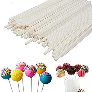 6 Inch White Lollipop Sticks – Pack of 25 6 Inch White Lollipop Sticks – Pack of 25