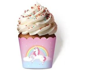 Artwrap Unicorn Rainbow Baking Cups – 12 Pack, colorful cupcake with rainbow and unicorn design. Artwrap Unicorn Rainbow Baking Cups – 12 Pack, colorful cupcake with rainbow and unicorn design.