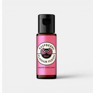 Raspberry Flavour Fusion Baking Emulsion 21ml bottle for flavouring cakes, buttercream and baking