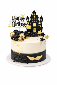 Black & Gold Wizard Birthday Create the Look Cake Kit