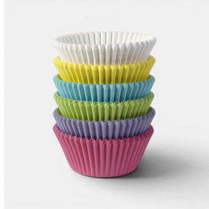 Wilton pastel rainbow baking cups 150 pack in soft coloured cupcake liners