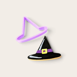 Witch Hat Cookie Cutter in assorted colours for Halloween cookies, fondant and cake decorating