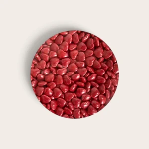 Red Heart Sprinkles 30g small red heart-shaped cake and cupcake decorations