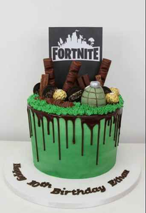 Super Cool Fortnite Theme Birthday Cake. Super Cool Fortnite Theme Birthday Cake.