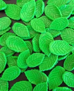 Edible Leaves Cake Decorations 40mm x30 Edible Leaves Cake Decorations 40mm x30