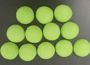 Edible Tennis Ball Cake Decorations 17mm. 12 Pieces Per Pack Edible Tennis Ball Cake Decorations 17mm. 12 Pieces Per Pack