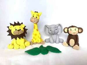 Edible 3D Safari Animals Cake Decorations Edible 3D Safari Animals Cake Decorations