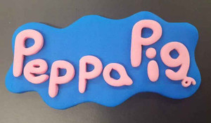 Cute Peppa Pig Edible Logo Cake Decoration Cute Peppa Pig Edible Logo Cake Decoration