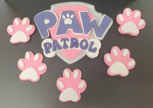 Paw Patrol Edible Cake Decoration Set - Pink Paw Patrol Edible Cake Decoration Set - Pink