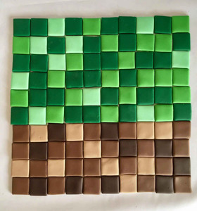Minecraft Squares Edible Cake Decorations Minecraft Squares Edible Cake Decorations