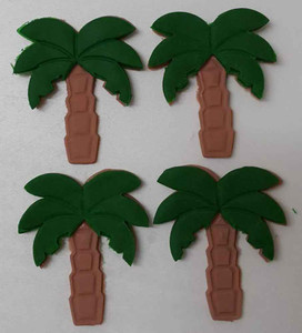Cool Edible Palm Tree Cake Decorations x12. Cool Edible Palm Tree Cake Decorations x12.