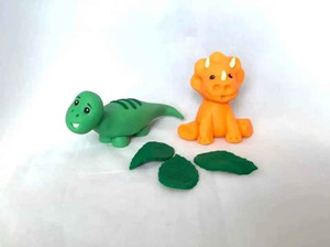 Handmade Edible Dinosaur Cake Decorations Handmade Edible Dinosaur Cake Decorations