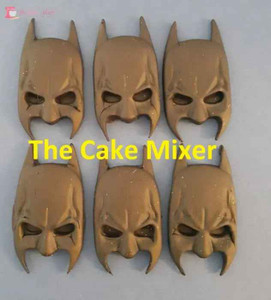 Batman Edible Cake Decorations. Cupcake size Batman Edible Cake Decorations. Cupcake size