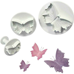 Butterfly Plunger Cutters, Set of 3. Cake Decorating Essential Butterfly Plunger Cutters, Set of 3. Cake Decorating Essential