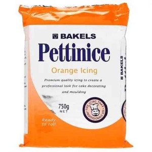 Bakels Pettinice Orange Fondant 750gm. Ready to Use Bakels Pettinice Orange Fondant 750gm. Ready to Use