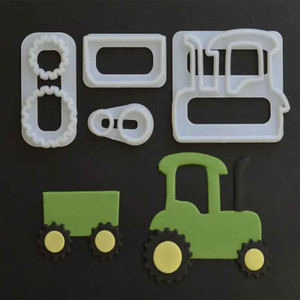 Tractor Cutter Set. Cake Decorating Tractor Cutter Set. Cake Decorating