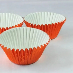 Foil Orange Baking Cups 50x35mm x20 Approx Foil Orange Baking Cups 50x35mm x20 Approx