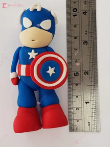 Captain America Handmade Edible Figurine Captain America Handmade Edible Figurine