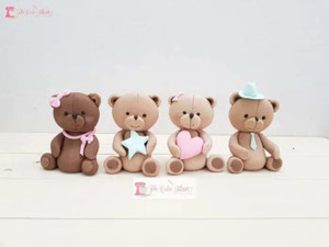 Handmade 3D Teddy Bear Cake Topper Handmade 3D Teddy Bear Cake Topper
