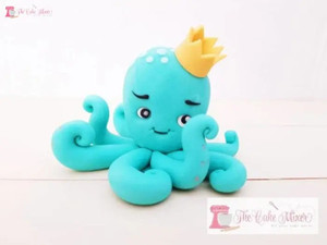 Handmade Gumpaste 3D Octopus Cake Topper Handmade Gumpaste 3D Octopus Cake Topper