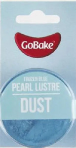 GoBake Pearl Lustre Dust - Frozen Blue - 2gm GoBake Pearl Lustre Dust - Frozen Blue - 2gm