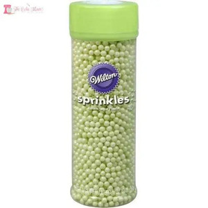 Wilton Sugar Pearls Green 140gm Wilton Sugar Pearls Green 140gm