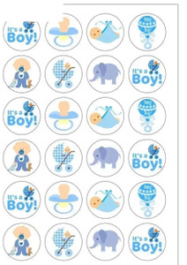 Baby Shower Cupcake Toppers x12 Baby Shower Cupcake Toppers x12