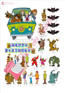 Scooby Doo Edible Premium Wafer Paper Cake Topper Scooby Doo Edible Premium Wafer Paper Cake Topper