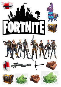 Fortnite Edible Image Cake Topper Fortnite Edible Image Cake Topper