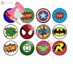 Super Hero Cupcake Toppers x12 Super Hero Cupcake Toppers x12