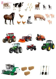 Stand Up Farm Scene Edible Premium Wafer Paper Cake Topper Stand Up Farm Scene Edible Premium Wafer Paper Cake Topper