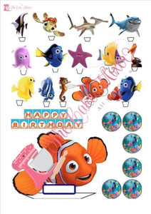 Finding Nemo Edible Premium Wafer Paper Cake Topper Finding Nemo Edible Premium Wafer Paper Cake Topper