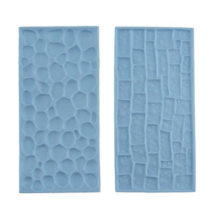 Cobblestone & Brick 2 Piece Impression Mats Plastic Cobblestone & Brick 2 Piece Impression Mats Plastic