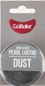 GoBake Pearl Lustre Dust - Dark Silver - 2gm GoBake Pearl Lustre Dust - Dark Silver - 2gm