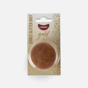 GoBake Gold 100% Edible Glitter Dust 2g for cake decorating