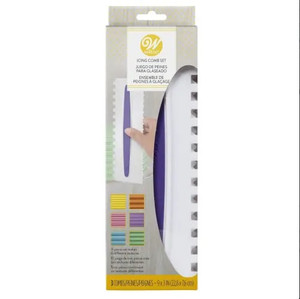 Wilton Buttercream Combs. Set of 3. Double Sided Wilton Buttercream Combs. Set of 3. Double Sided