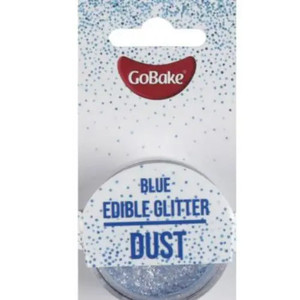 Go Bake Blue Edible Glitter Dust - 2gm Go Bake Blue Edible Glitter Dust - 2gm