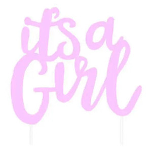 Card Cake Topper Baby Girl Card Cake Topper Baby Girl