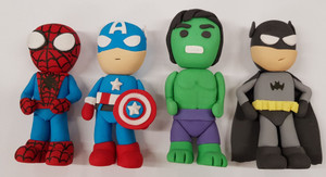 3D Superhero Figurine Gumpaste Cake Decoration 3D Superhero Figurine Gumpaste Cake Decoration