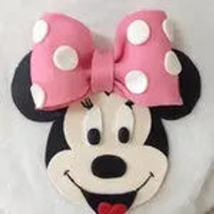 Minnie or Mickey Mouse Face Edible Decoration Minnie or Mickey Mouse Face Edible Decoration