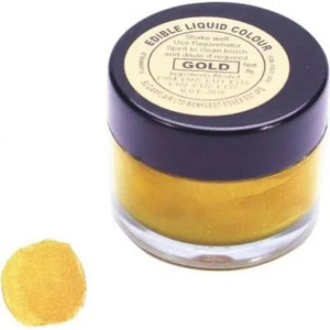 Gold Edible Paint 8gm. Liquid Food Paint. Gold Edible Paint 8gm. Liquid Food Paint.